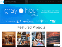 Tablet Screenshot of grayhourmedia.com